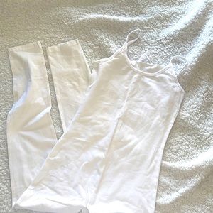 New, white jumpsuit